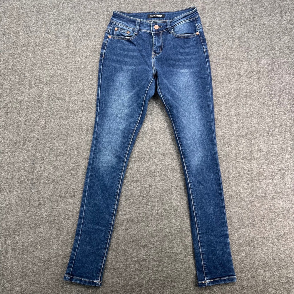 Fashion Nova Women Dark Wash High Rise Skinny Jeans Size 5/6 Stretch Denim - Picture 1 of 12